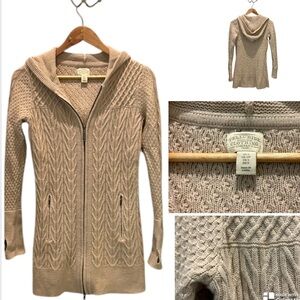 Telluride clothing company wool blend long cardigan